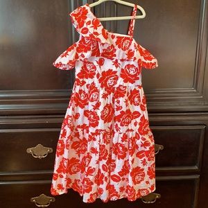 Girls one shoulder dress